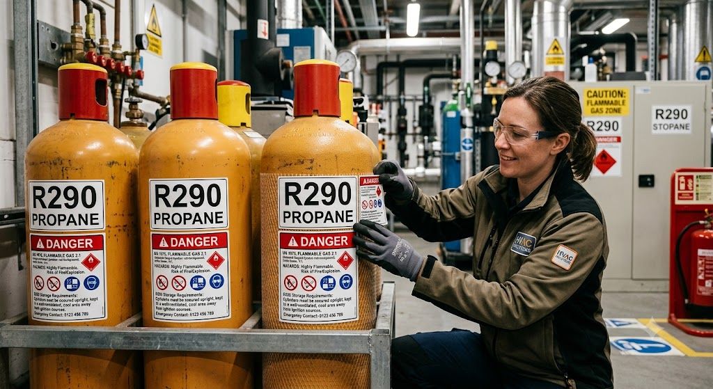 R290 storage labeling requirements