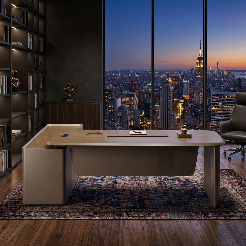 Lumina Director Office Table | Modern Desk Professional Installation | Negeri Sembilan