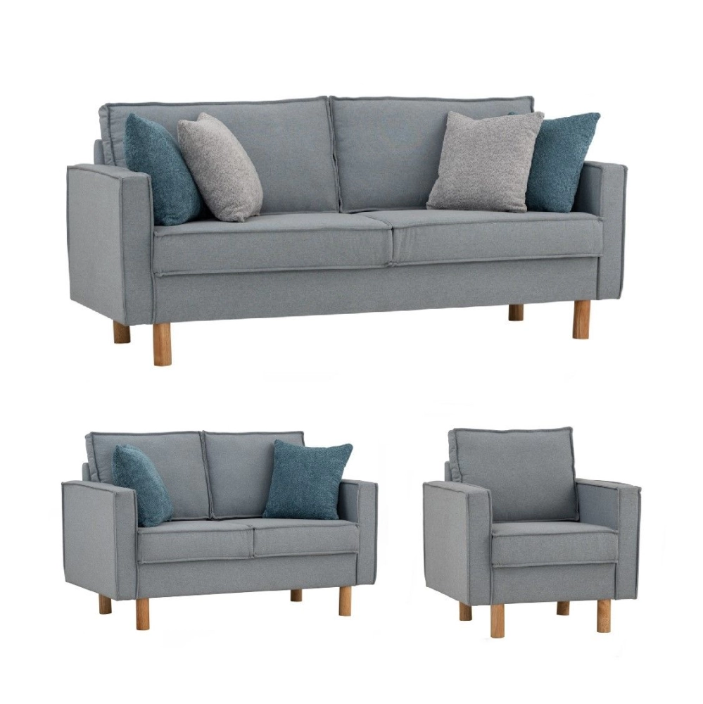 Nexon 3 + 2 + 1 Seater Sofa (Grey)