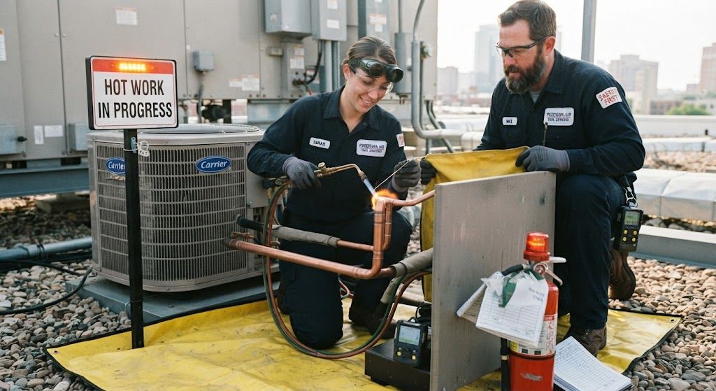 HVAC brazing safety practices for technicians