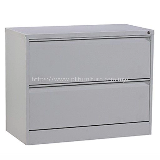 Steel Filing Cabinet - PK-LFC-1-2-GN-G2 - 2 DRAWERS LATERAL FILING CABINET