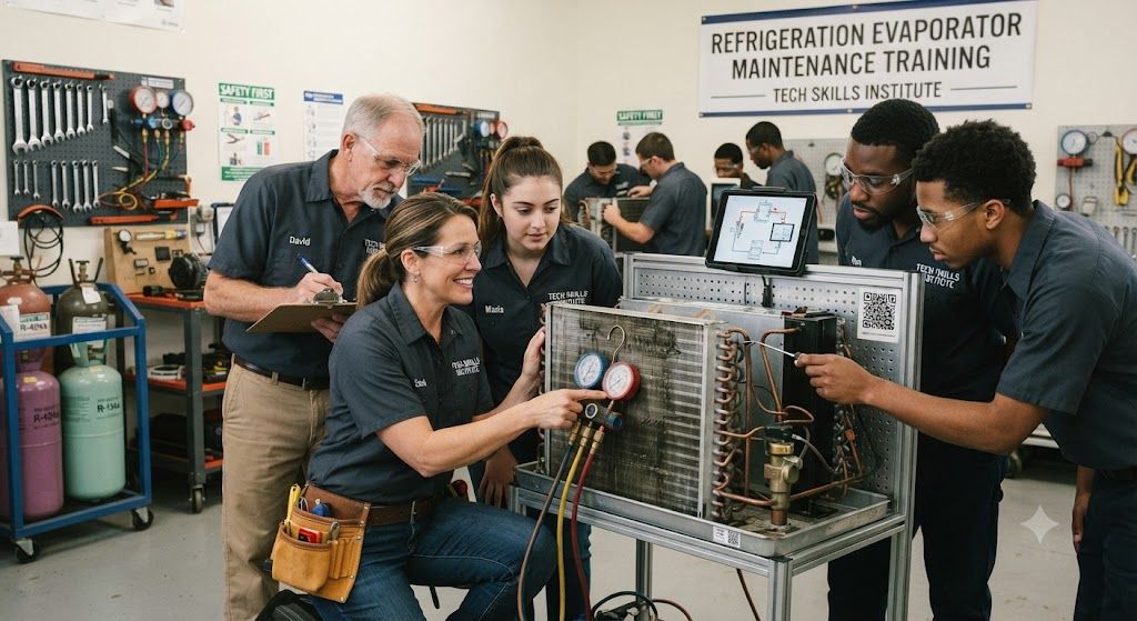 Refrigeration evaporator maintenance training