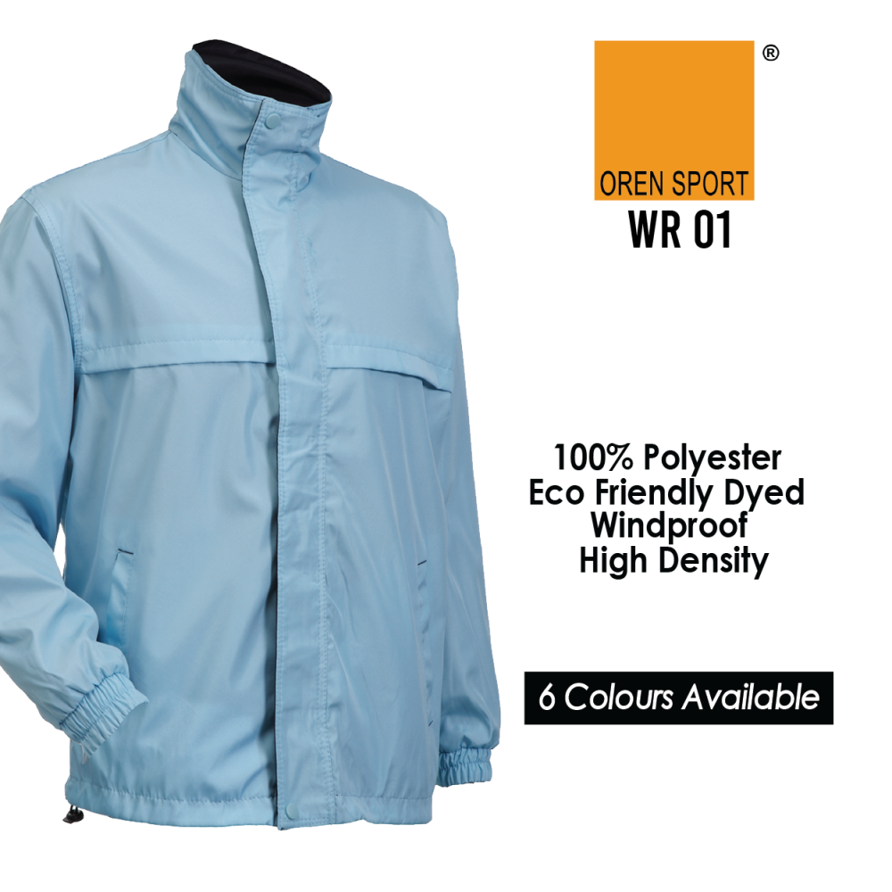 Unisex Full-Zip Reversible Windbreaker - WR01