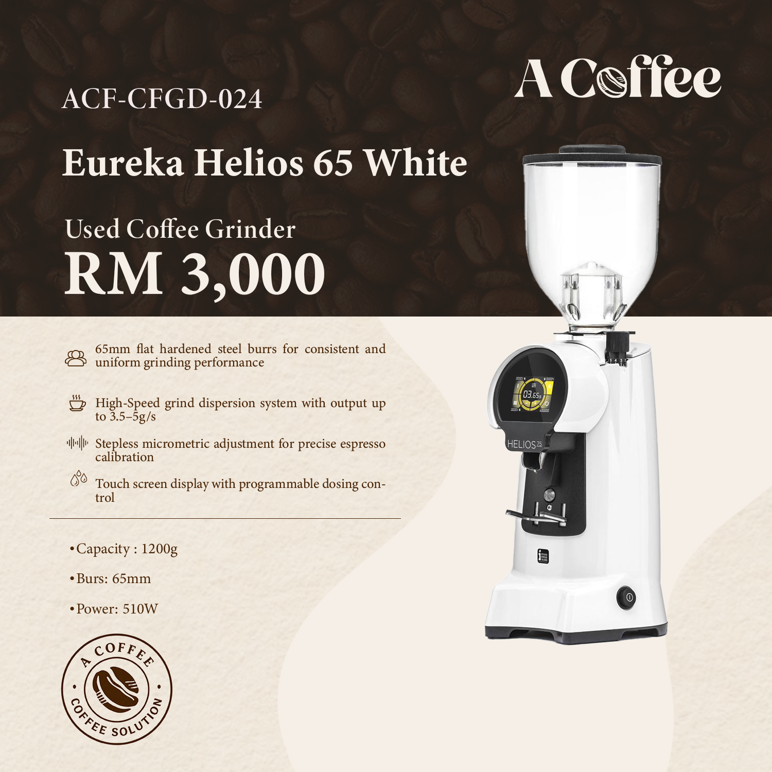 Eureka Helios 65 White 024