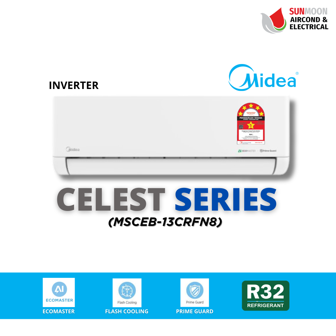 MIDEA CELEST SERIES WALL MOUNTED R32 1.5HP (INVERTER) 5 STAR