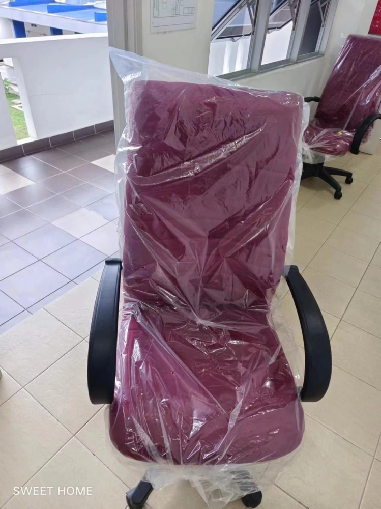 Waiting Link Chair | Banquet Chair | Student Chair | Fabric Medium Back Office Chair | High Back Office Chair | Office Chair Refabric | For Kolej Komuniti Tasek Gelugor Bertam Kepala Batas Penang Kedah