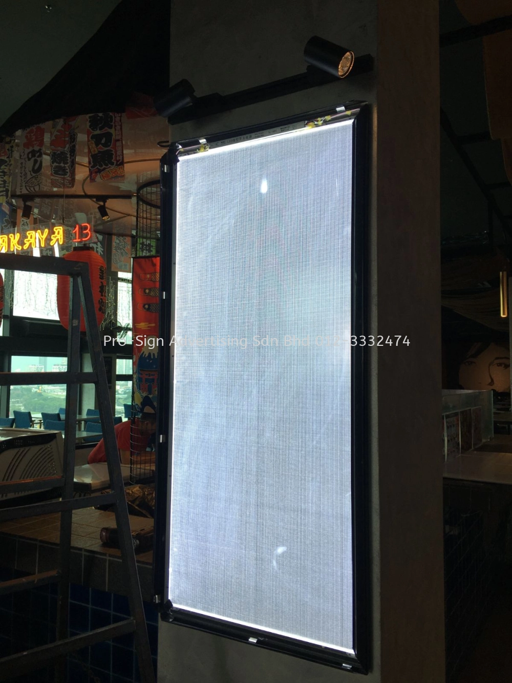 SLIM LIGHTBOX & MAGNETIC LIGHTBOX (IZAKAYA 13, 2022, HALLAWAY KL)