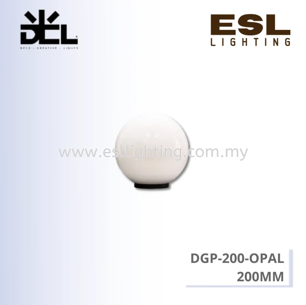 DCL OUTDOOR LIGHT DGP-200-OPAL (200MM)