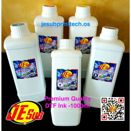DTF INK 1 Litre - JE SUB - Premium Quality - Vivid Color - Italy Formula - For EPSON L1800 EX600