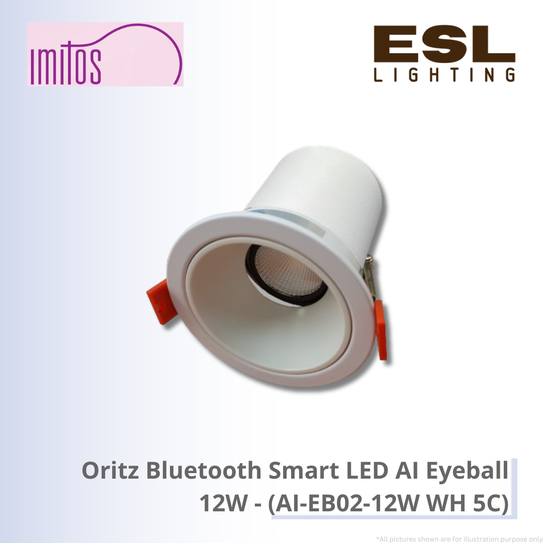 IMITOS Oritz Bluetooth Smart LED AI Eyeball 12W - AI-EB02-12W WH 5C