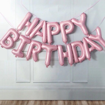 16inch Happy Birthday Foil Balloon Set *Pink (16FB-HB-T004-P)