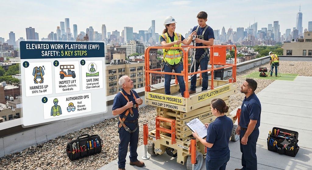 HVAC elevated work platform safety training