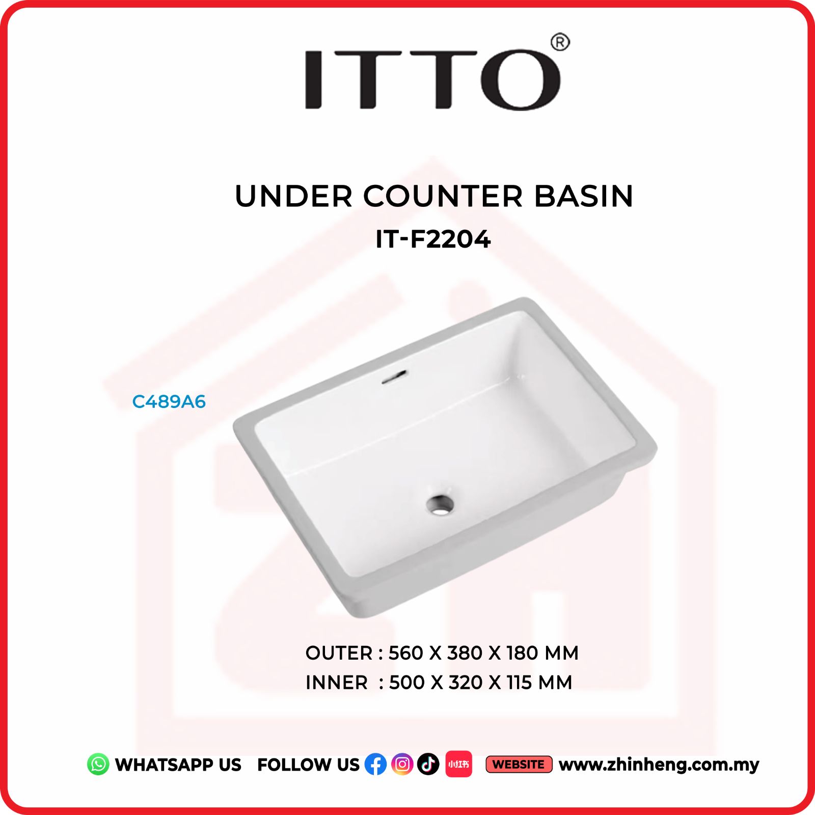 ITTO ART BASIN IT-F2204