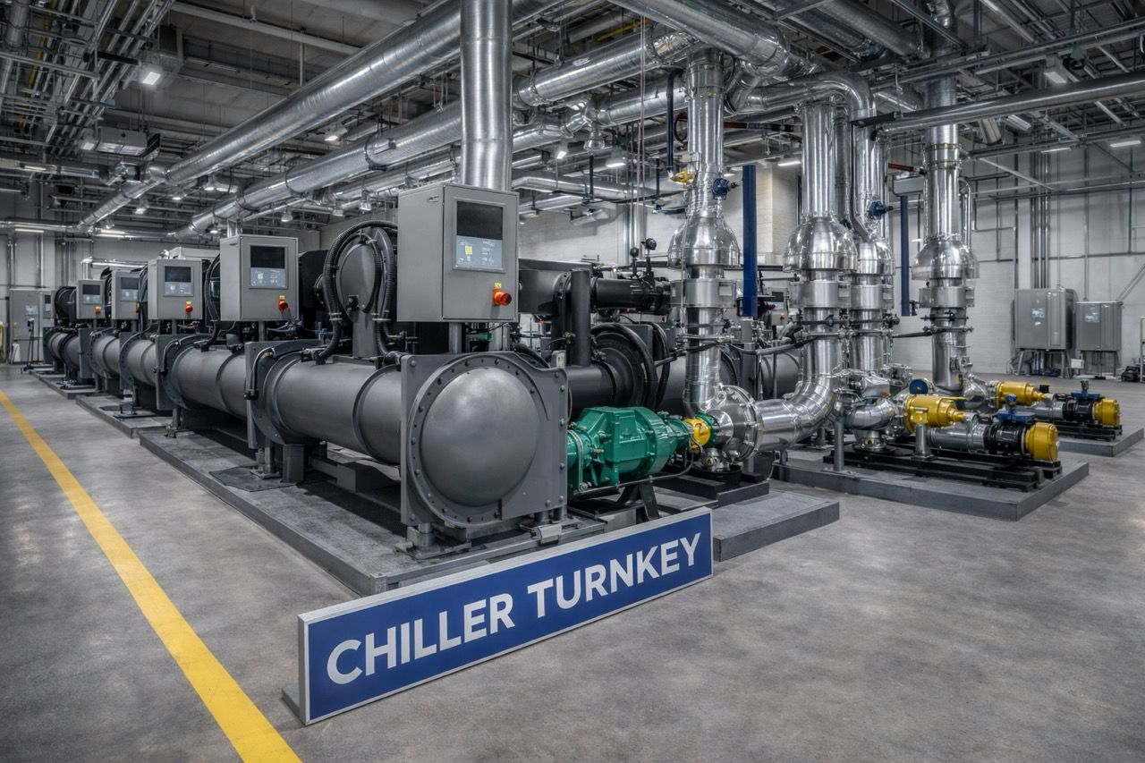 Turnkey chiller plant room construction