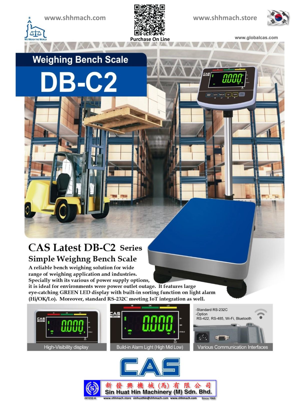 CAS Korea DB-C2 Bench Scale