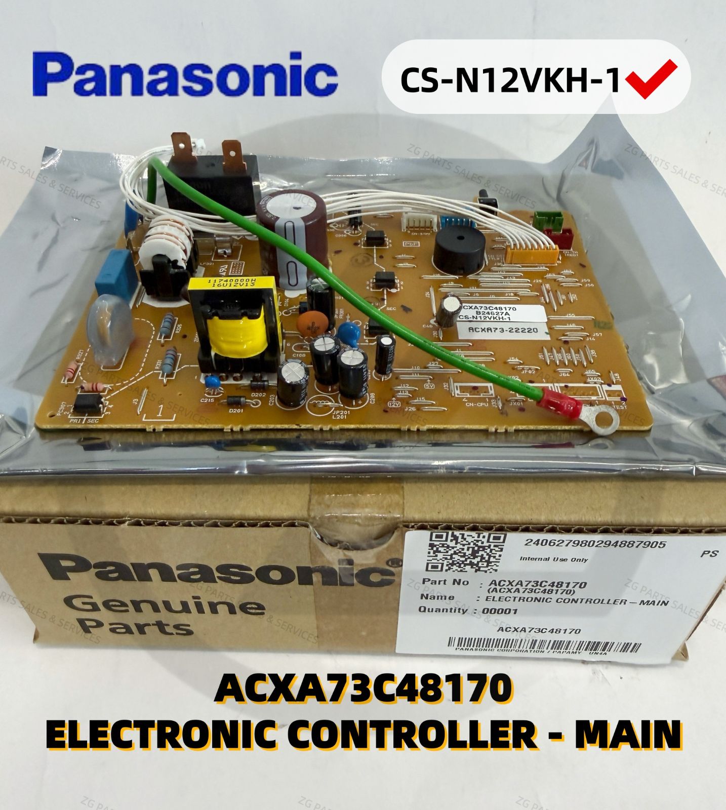 [ CS-N12VKH-1 ] ACXA73C48170 Panasonic Electronic Controller - Main