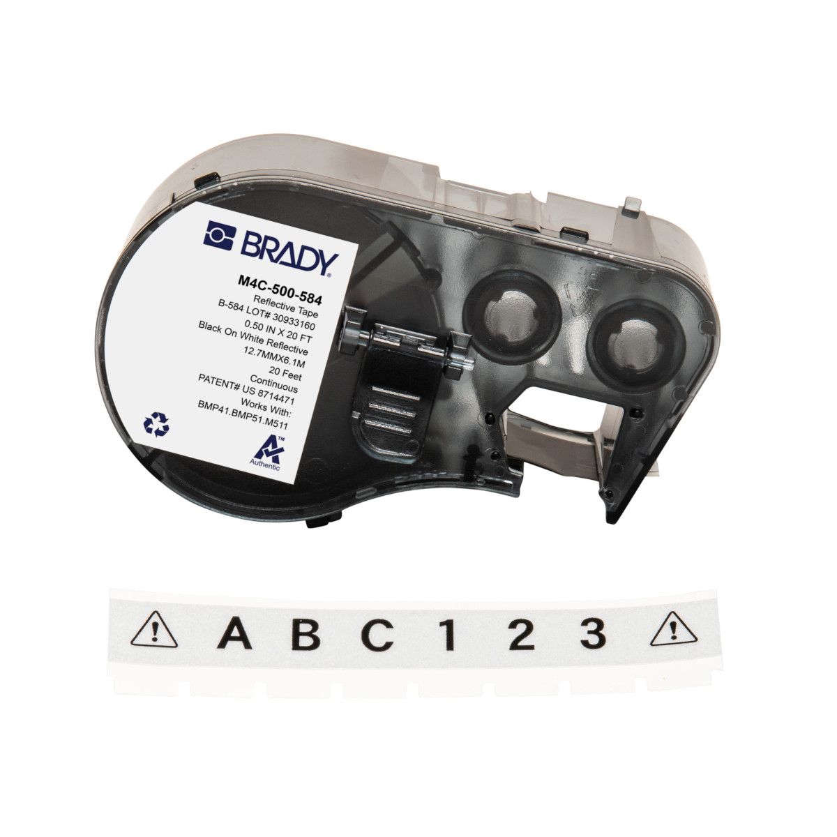 Retro Reflective All-Weather Label Tape with Ribbon for M4 M5 Printers