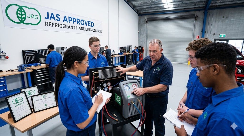JAS approved refrigerant handling course