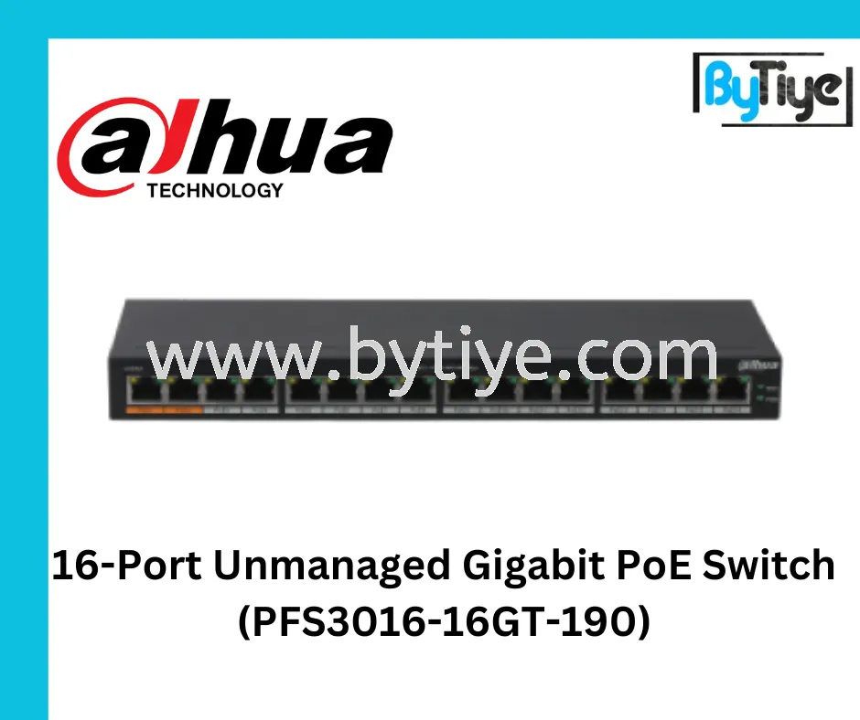 16-Port Unmanaged Gigabit PoE Switch (PFS3016-16GT-190)