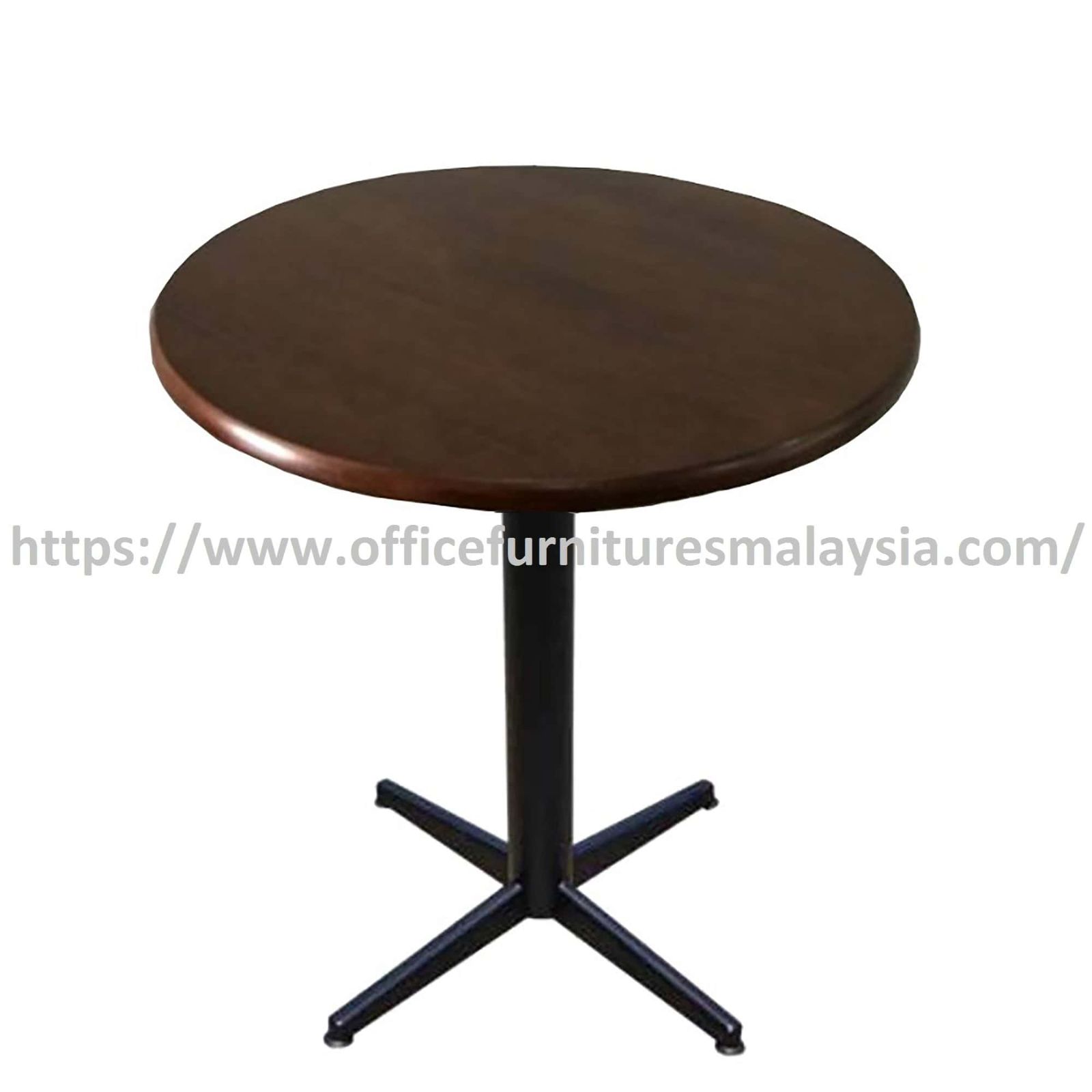 2 ft Low Rubber-Wood Round Table with Mild Steel Leg OFSM17R6060LR