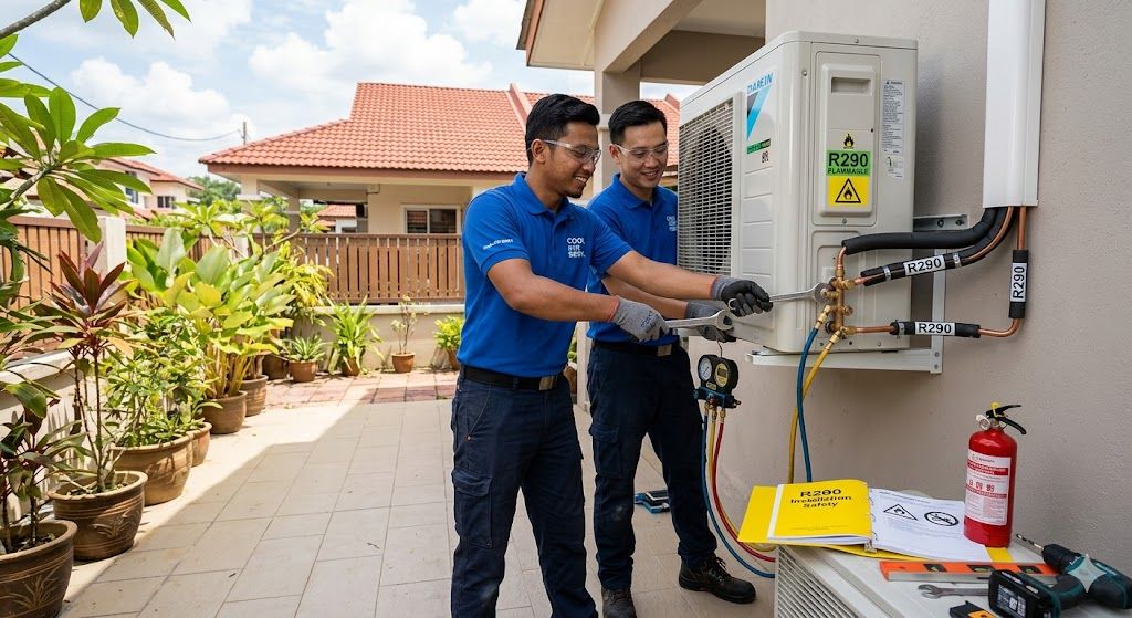 R290 split AC installation best practices