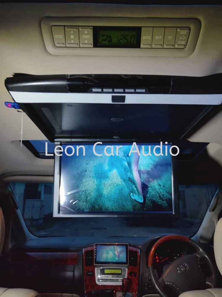 Leon Toyota Alphard ANH10 17.3" fhd hdmi usb mp4 roof led monitor