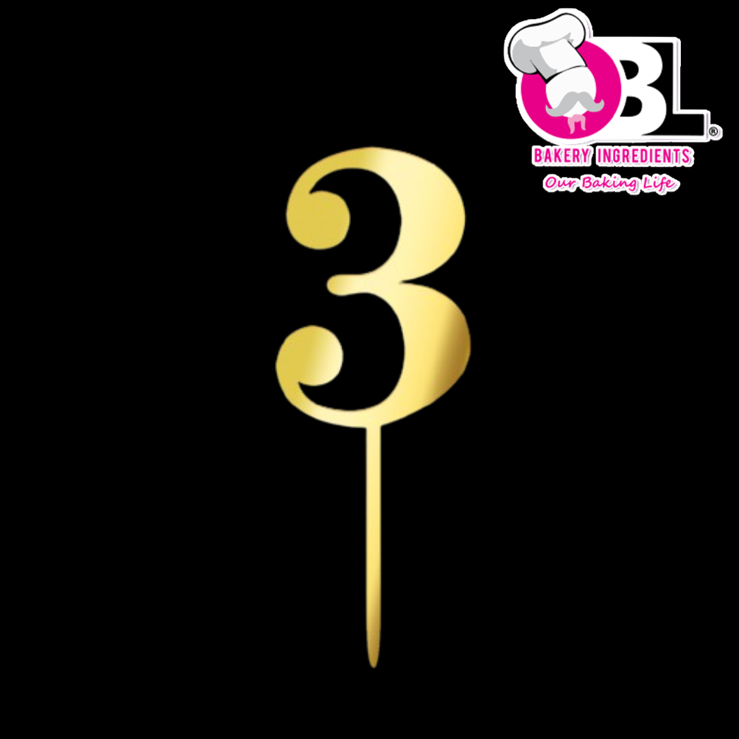 109387 ACRYLIC TOPPER NUMBER 3