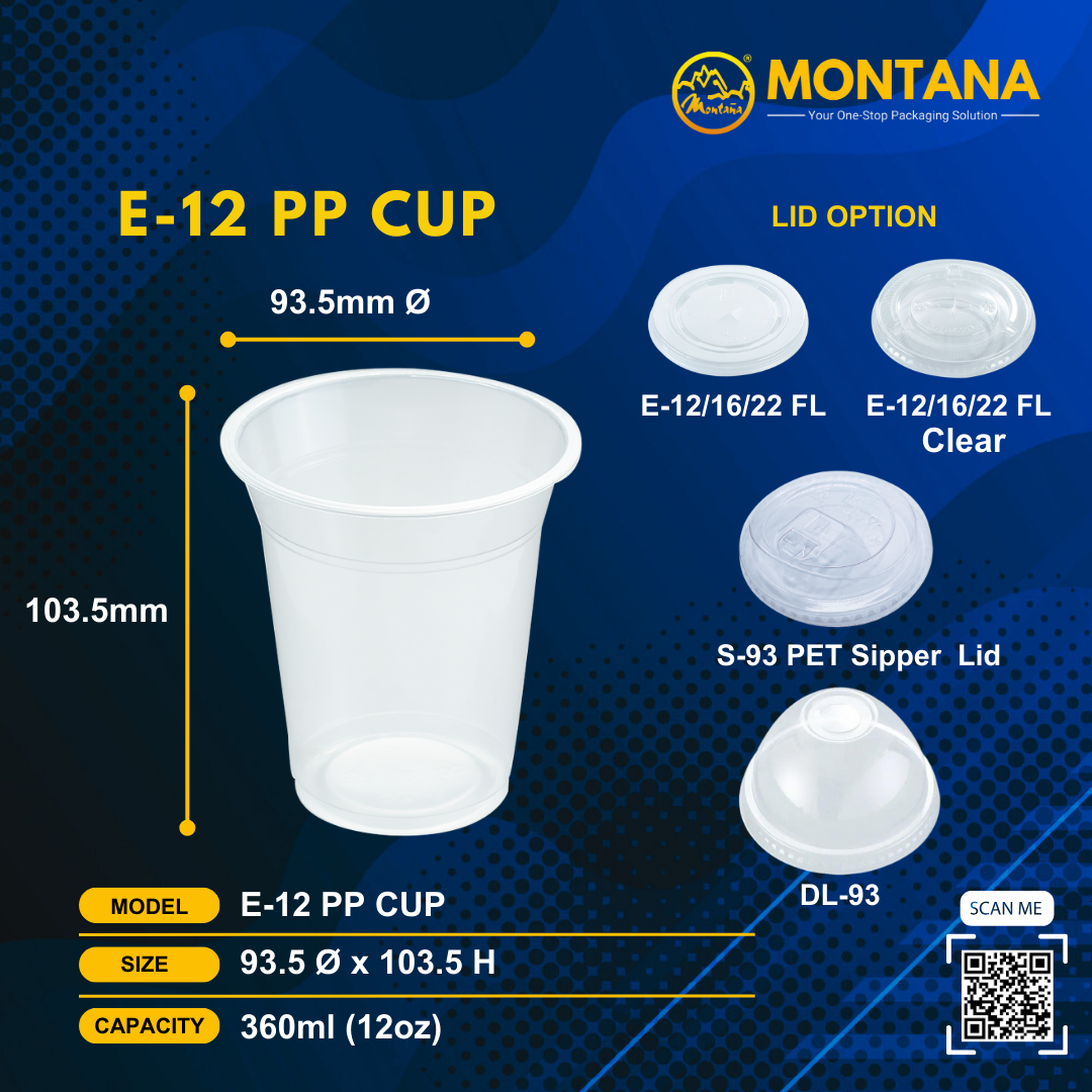 E-12 PP CUP