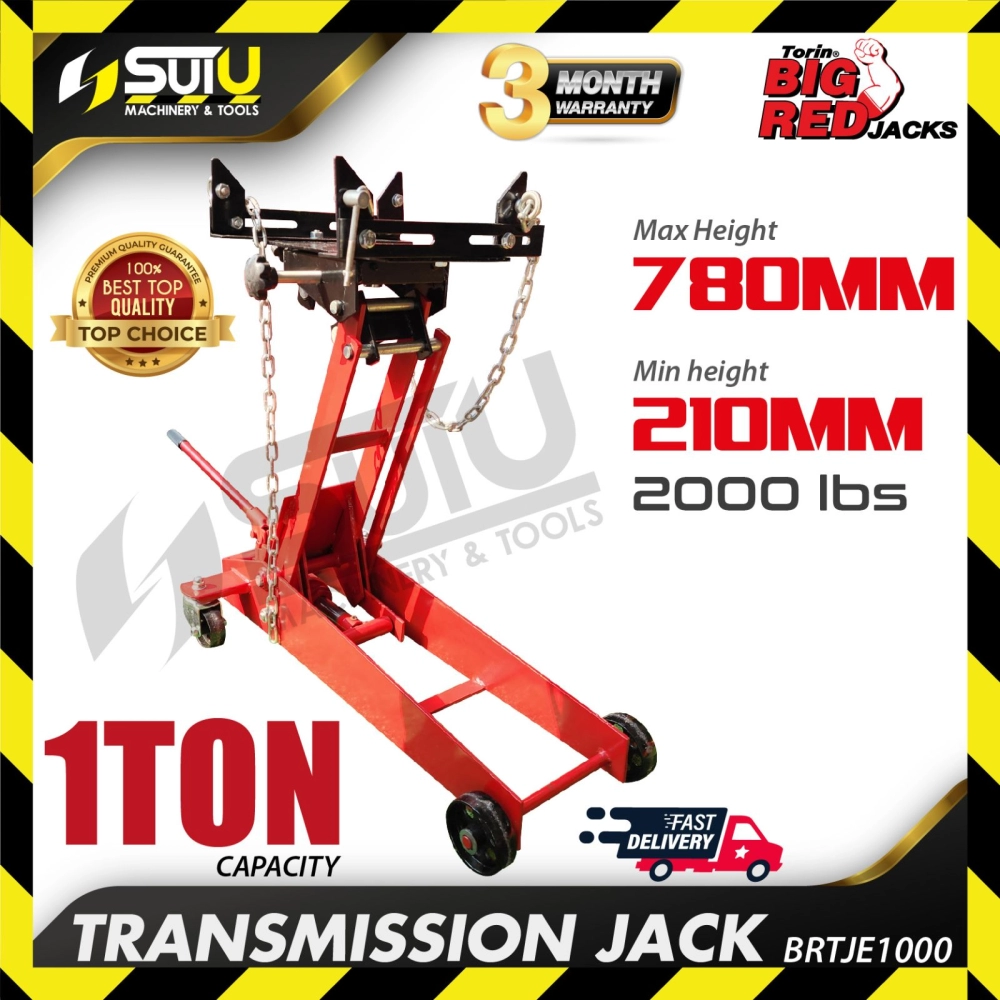 BIGRED BRTJE1000 1 Ton Heavy Duty Transmission Jack