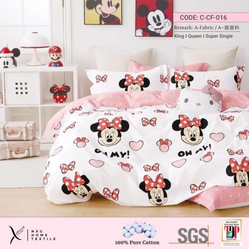 Pre-Order ETA: 5th April 2024 ~ C-CF-016 Bedding 100% Pure Cotton 