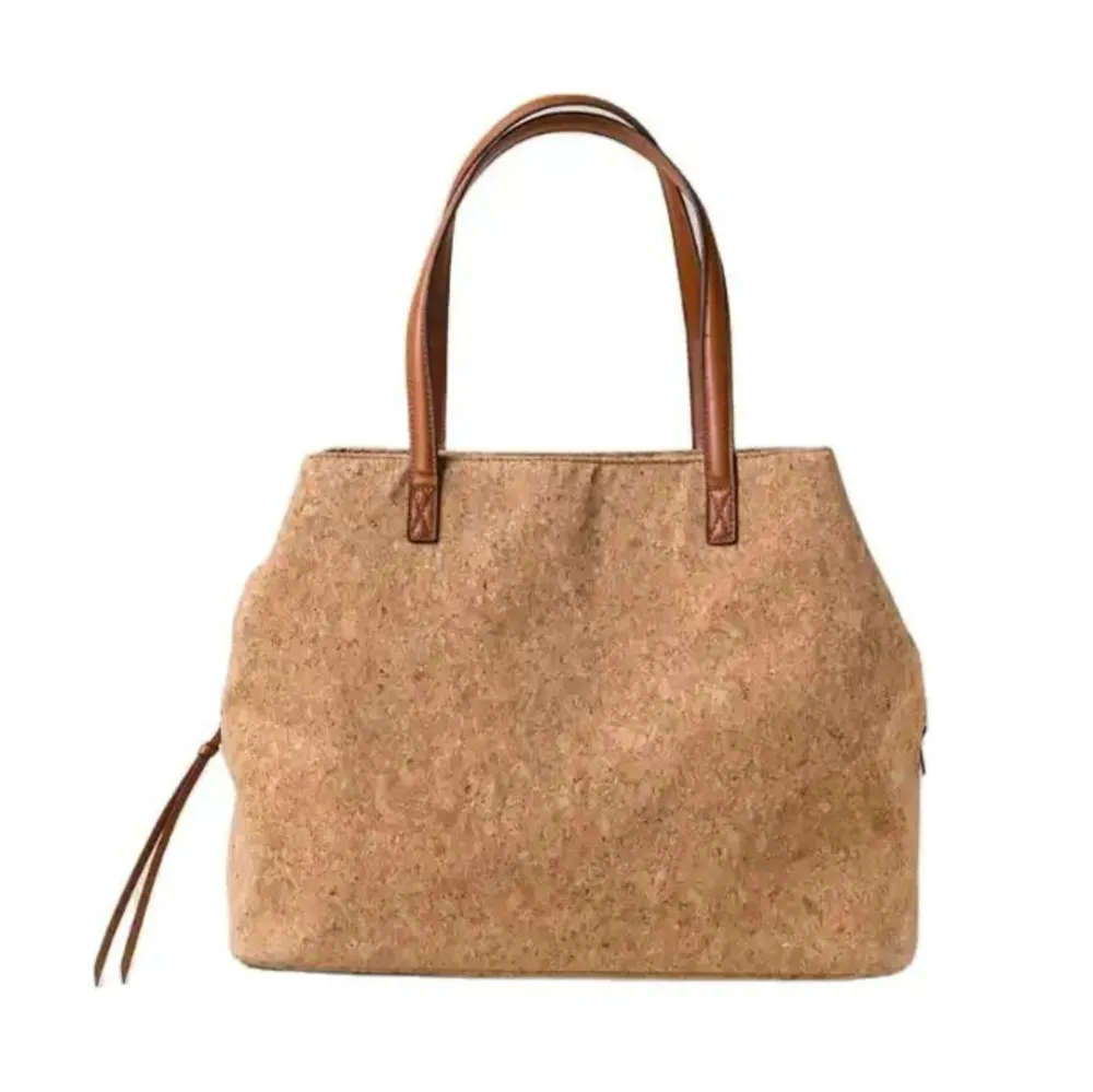 Natural Cork Cosmetic Tote Bag