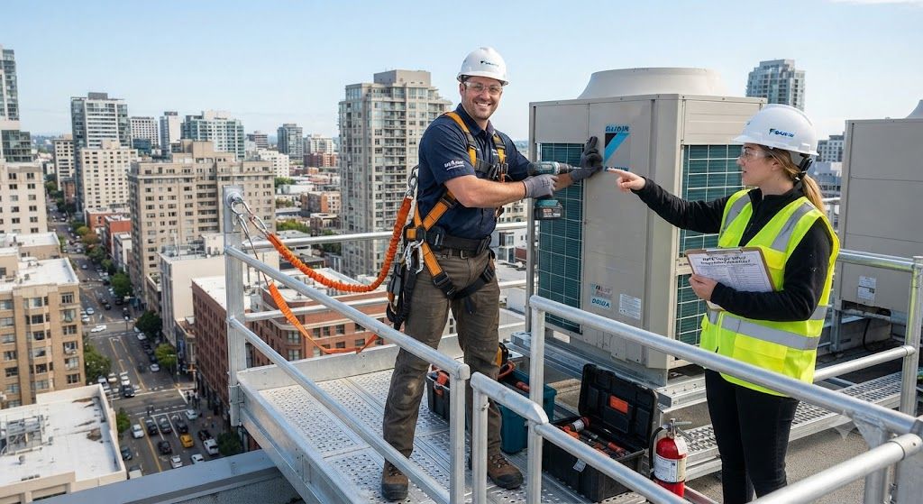 HVAC industrial fall prevention methods