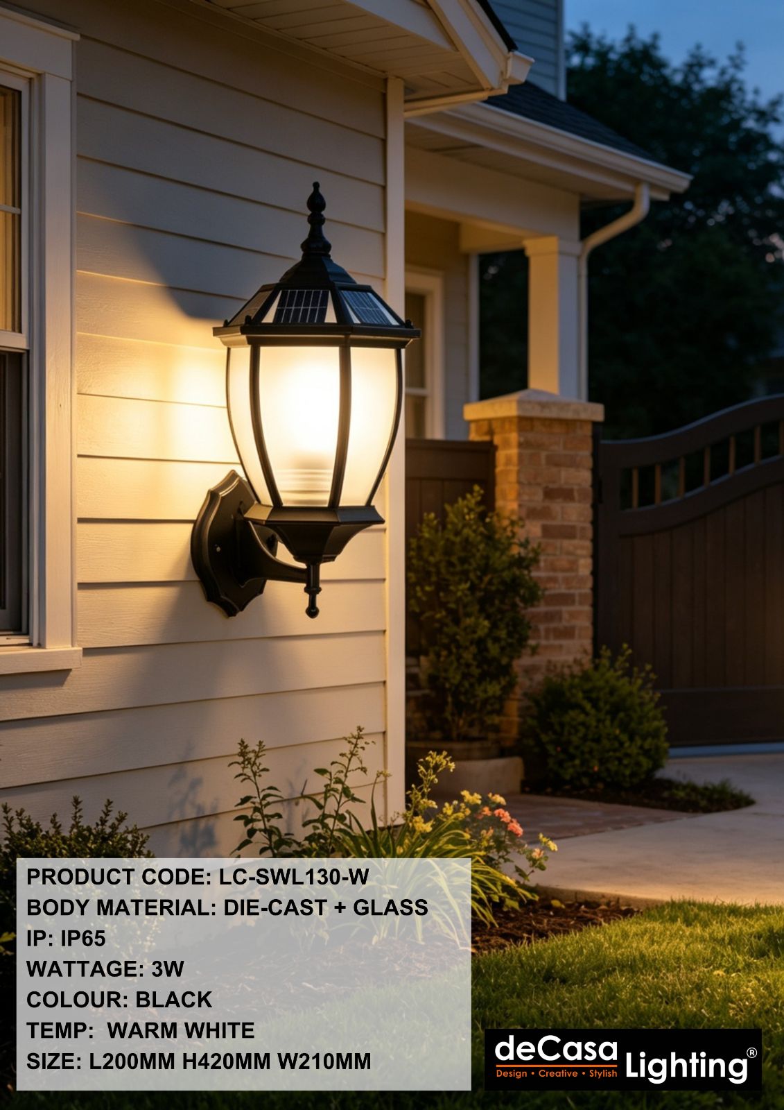 OUTDOOR WALL LIGHT(LC-SWL130-W)