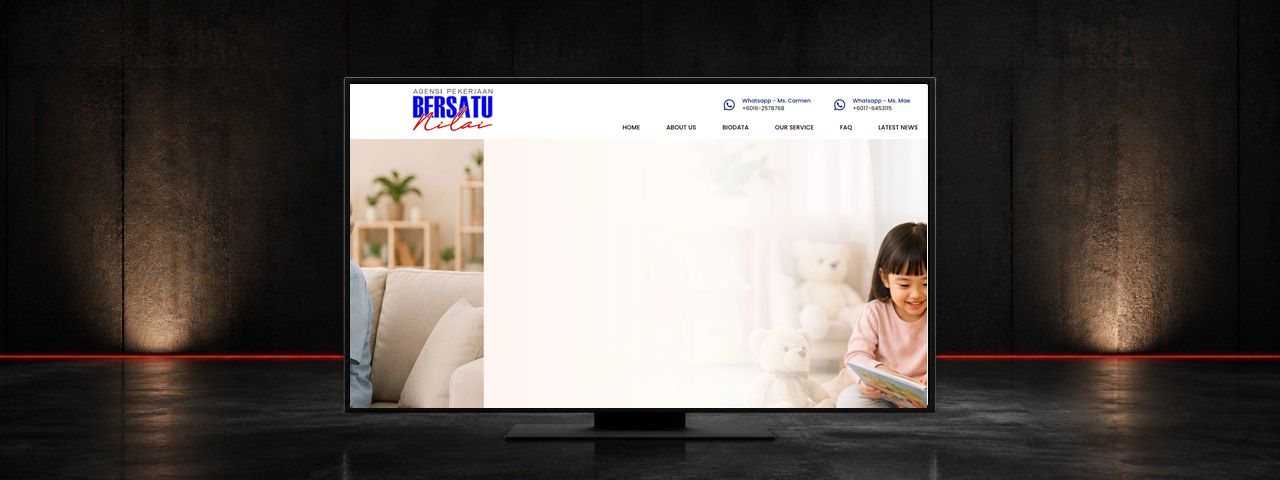Agensi Pekerjaan Bersatu Nilai Employment Agency Website Design Case Study in Klang