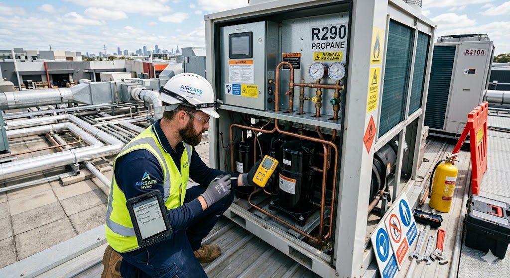 R290 industrial HVAC risk assessment