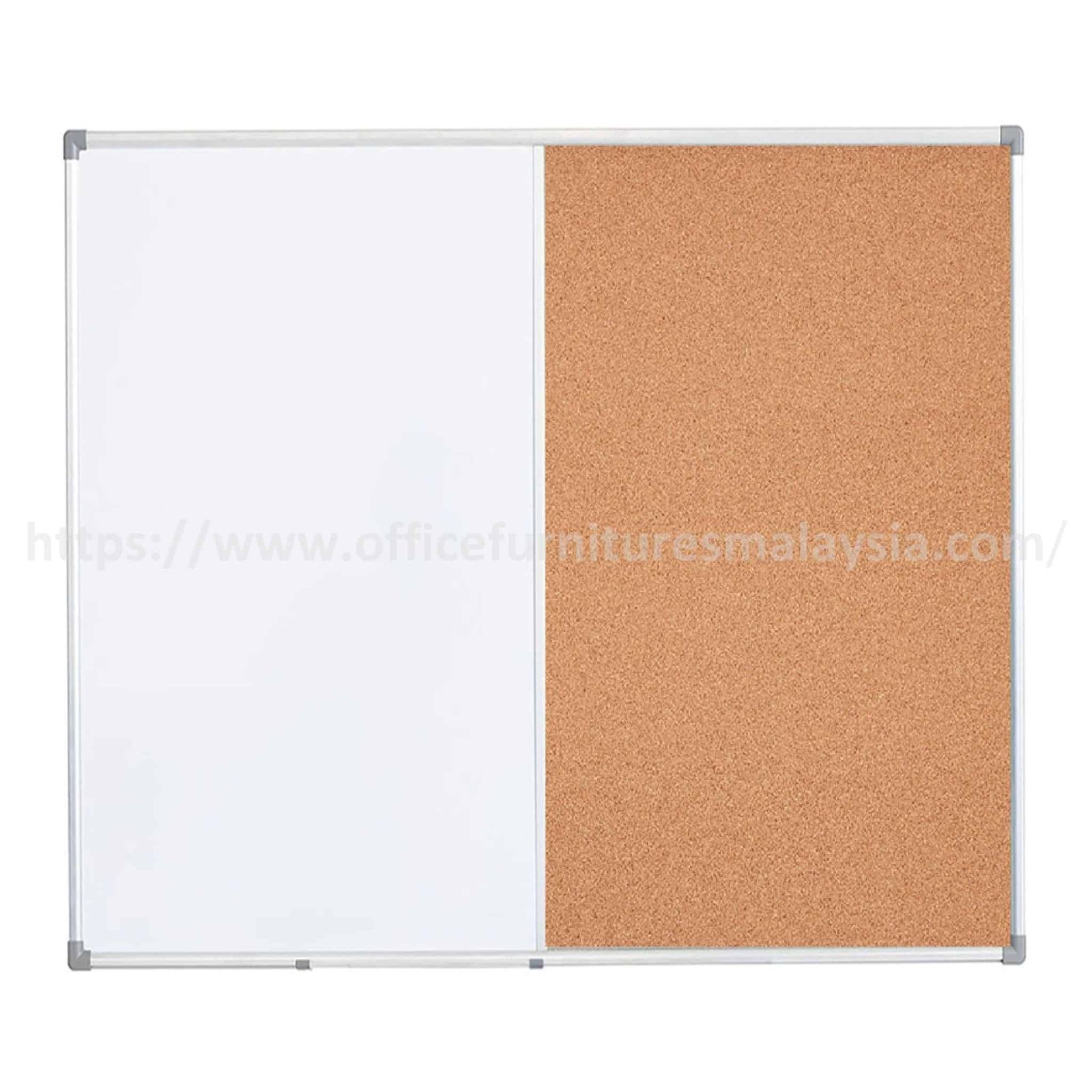 3 ft x 4 ft Aluminium Dual Cork – White Board OFMDUC34