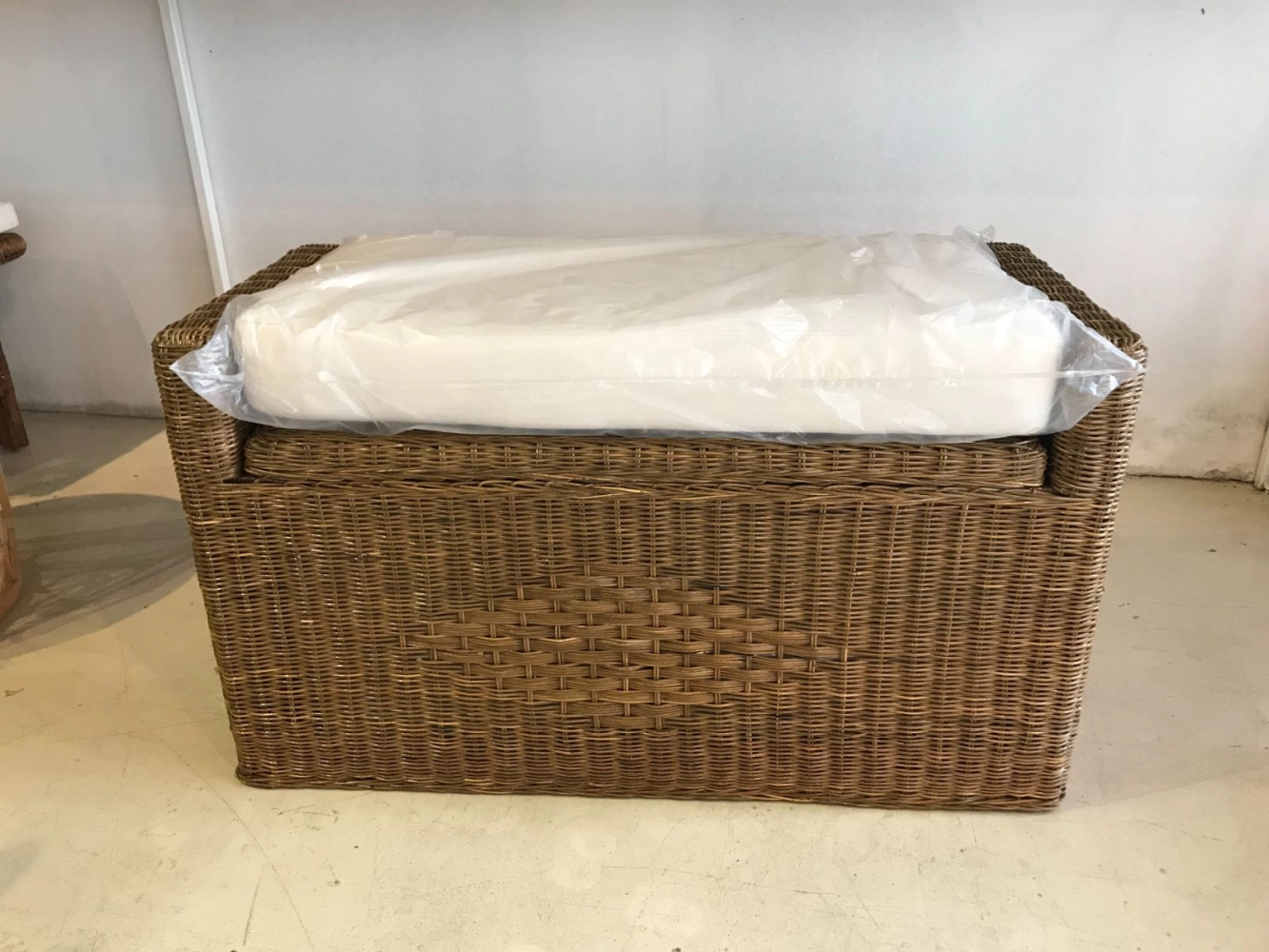 Natural Rattan Toy Box With Cushion Seat K01 – Multi-Functional Storage ...