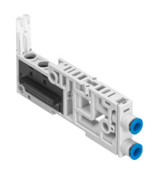 Festo VMPAL-AP Series Sub-Base for MPA-L Valve Terminal (Product Nos.: 560973, 560975, 560977, 560979, 560983, 560989, 560990, 560995, 560996, 561001-561104) – 1 or 4 Stations, PA-Reinforced, CRC 3, -0.9 to 10 bar, for 10 mm, 14 mm or 20 mm Valves | Malaysia Supplier
