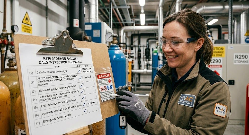 R290 storage inspection checklist