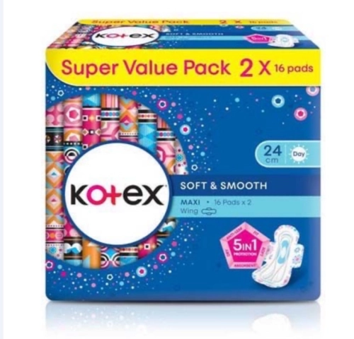 Kotex Soft & Smooth Maxi 24cm 16 pads