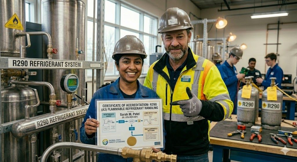 R290 flammable refrigerant certification