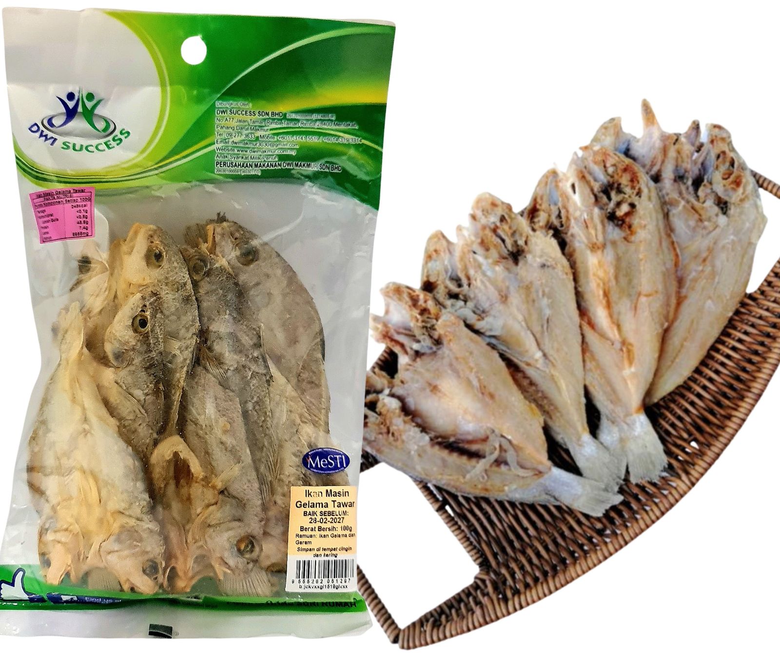 Ikan Masin Gelama Tawar 100G RM 5.50 X 5 UNITS C.Dwi Success