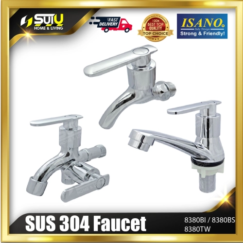 ISANO 8380BI / 8380BS / 8380TW 1/2" Wall / Pillar Tap - Sui U Machinery & Tools (M) Sdn Bhd