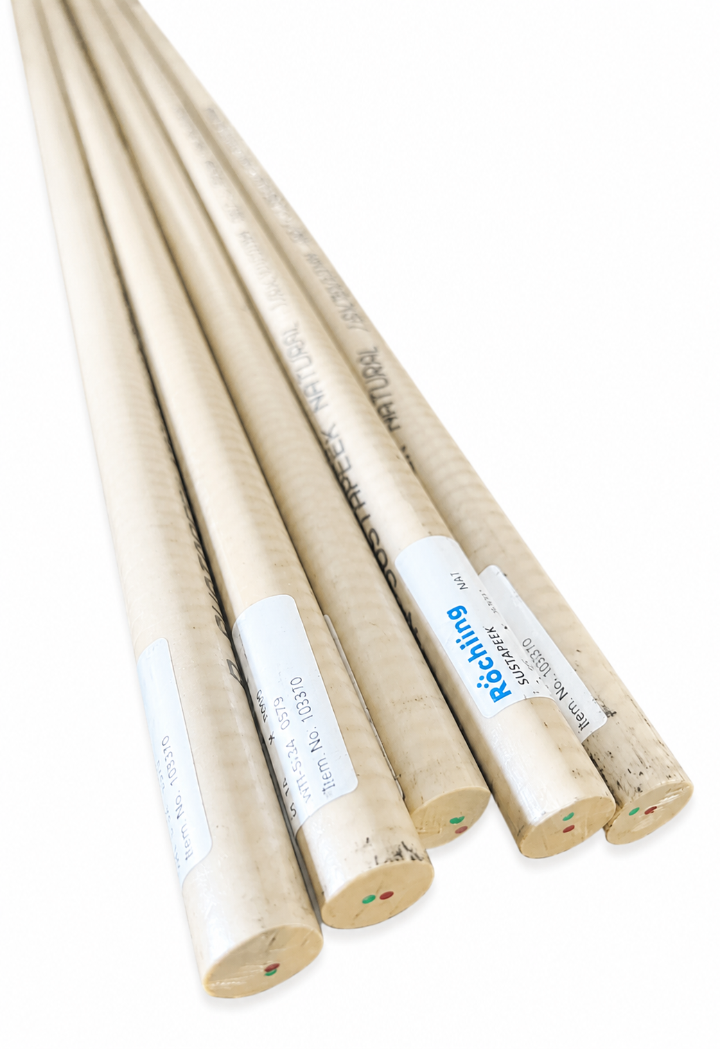 Sustapeek Natural Rod Dia 16mm | Premium PEEK Engineering Plastic Rod