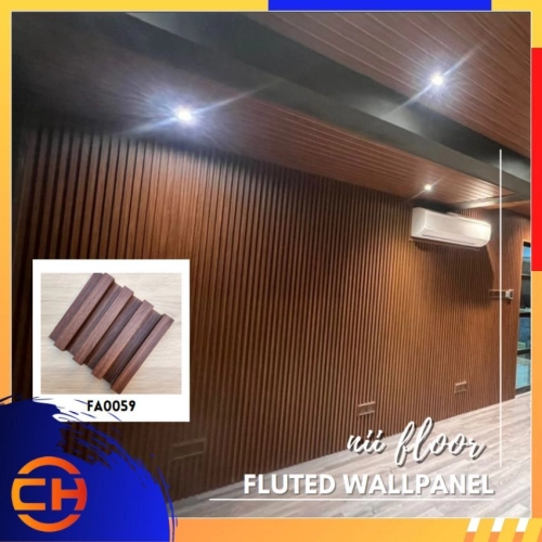 WPC Wall Panel c/w PVC Surface/ Wall Paper/ Panel Dinding 长城板/装饰墙/吊顶  170 X 22 X 2950MM CODE : FA0059