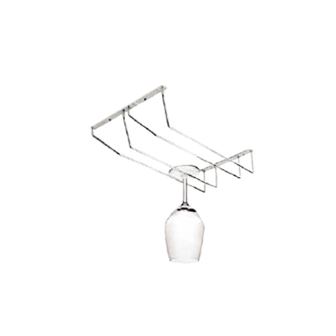 2 Row Glass Holder #GHB-W340-02-SS