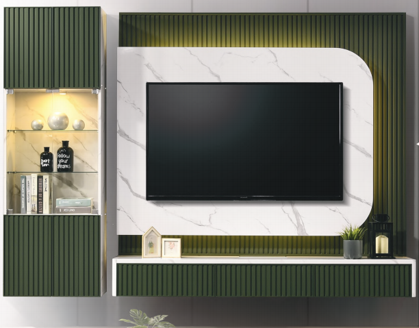 VD-9020 SANSUI WALL MOUNTED TV CABINET (BOX SERIES)