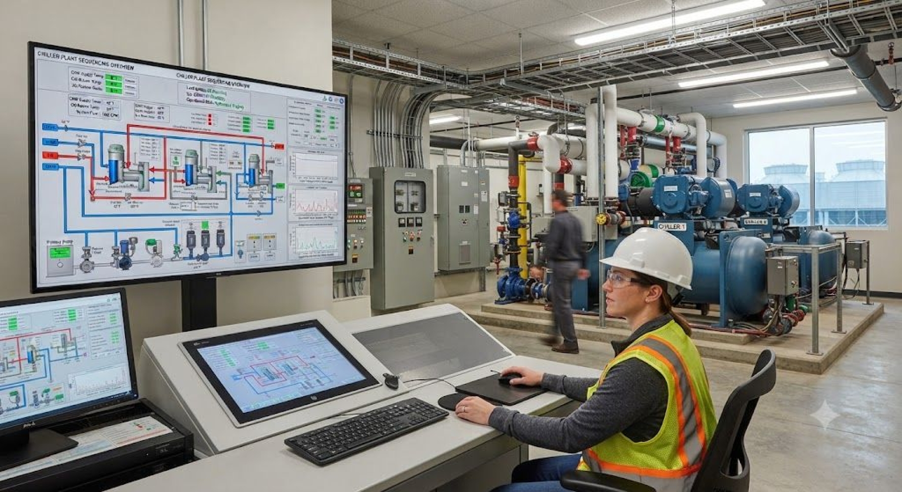 Chiller plant automation and sequencing design