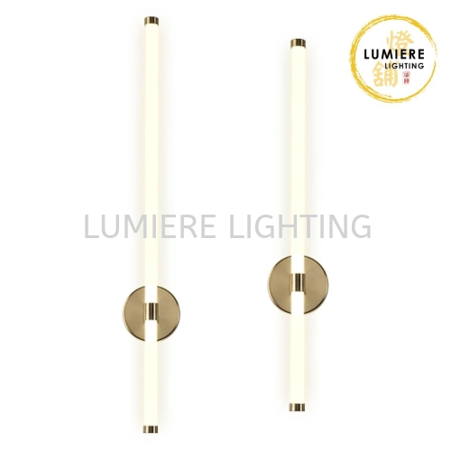 Post Modern Luxury Linear Gold Pendant Light