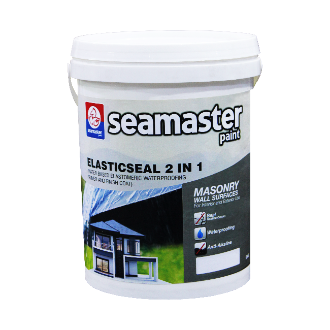 Hong Hsen Hardware Seamaster Elasticseal 2 in 1 (Water Based Elastomeric Waterproofing Primer And Finish Coat)